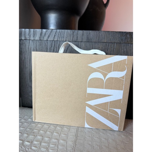 Zara‎ Black Rhinestone Square Toe High Heel Lace Up Gladiator Sandals US 8 NWT - Picture 10 of 14